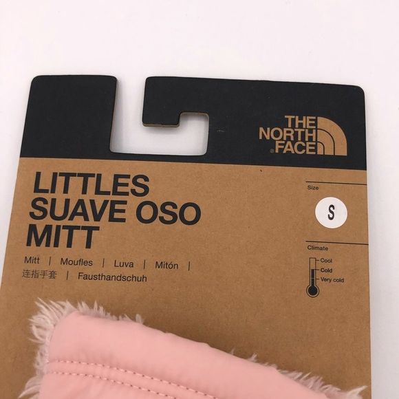 The North Face Littles Osilito Mitten in Peach Pink size Small NWT - Picture 6 of 8